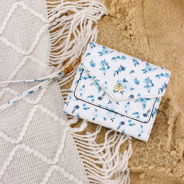 Coastal Florals Wallet Wristlet