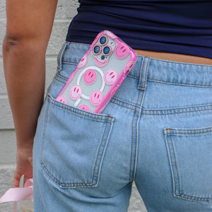 Bubblegum Smileys MagSafe iPhone Case