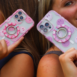 Bubblegum Smileys MagSafe iPhone Case