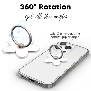 Nude Checkers Adhesive Phone Ring