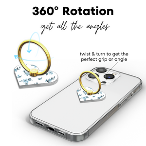 Coastal Florals Adhesive Phone Ring