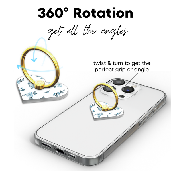 Coastal Florals Adhesive Phone Ring