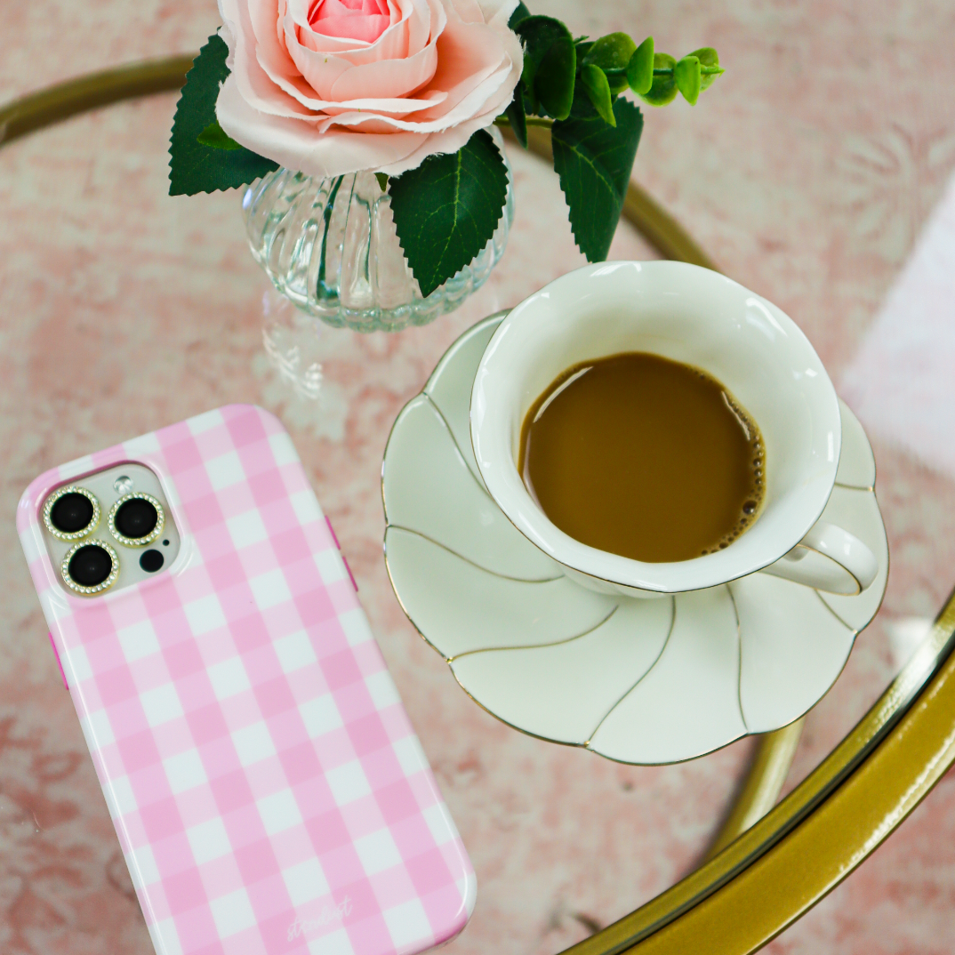 Pink Gingham MagSafe iPhone Case