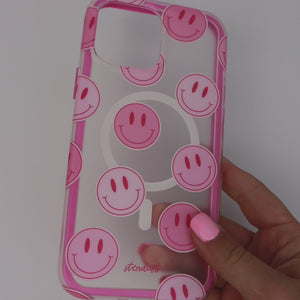 Bubblegum Smileys MagSafe iPhone Case