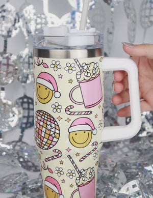 Festive Fun 30oz Tumbler with Handle