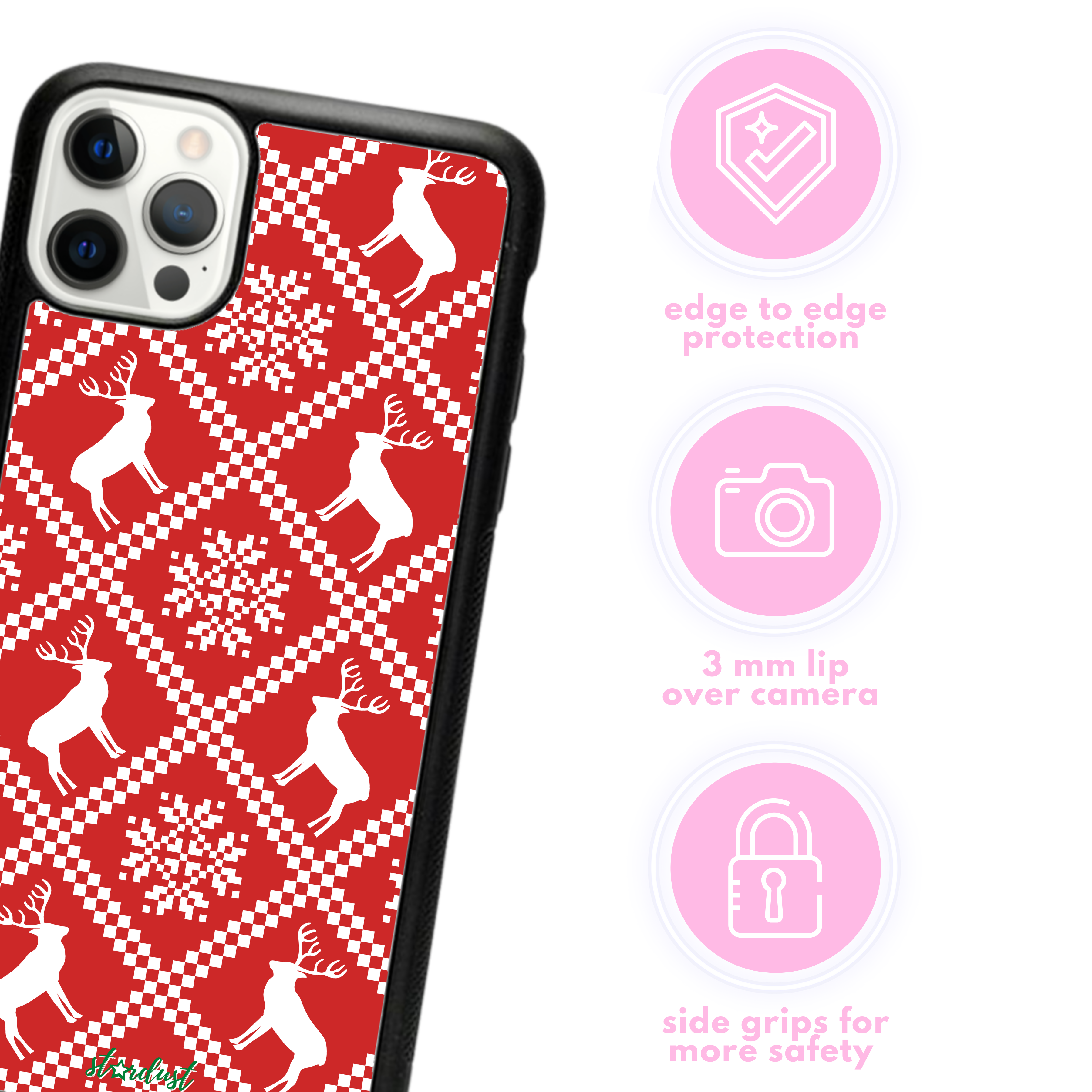 Rosy Reindeer Phone Case