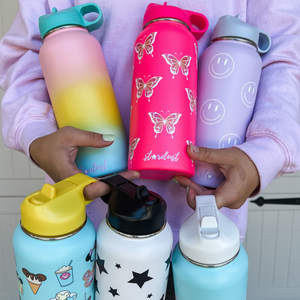 Colored Water Bottle Lids