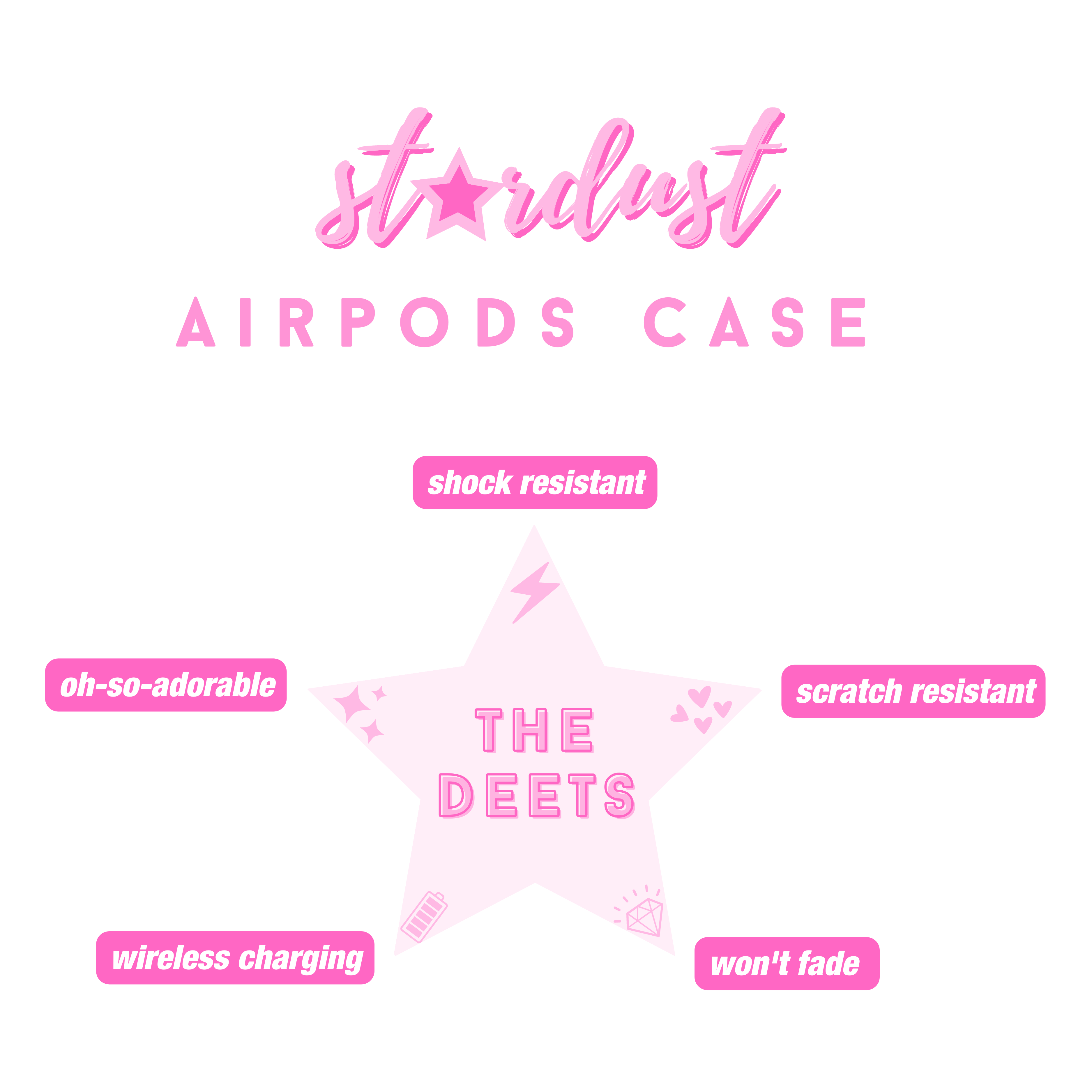 Sherbet Smiley AirPods Case